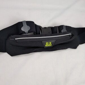 Amphipod AirFlow MicroStretch Running Belt Black Waist Pack Reflective